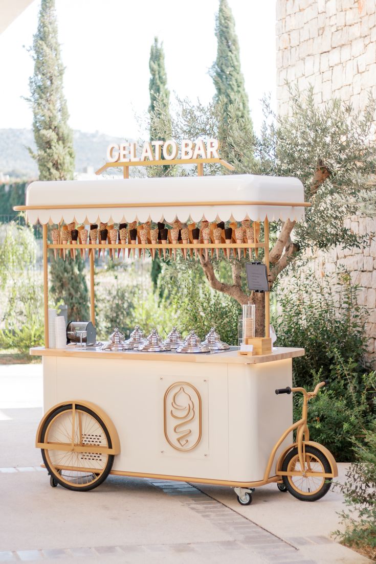 Gelato cart at event
