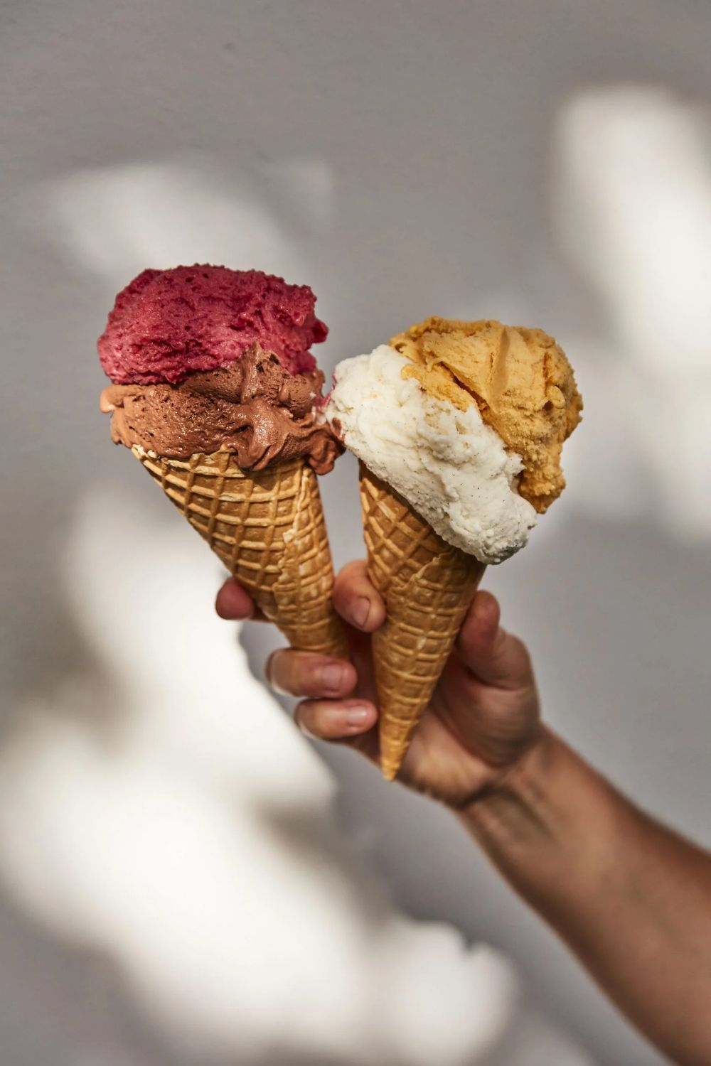Friends sharing gelato